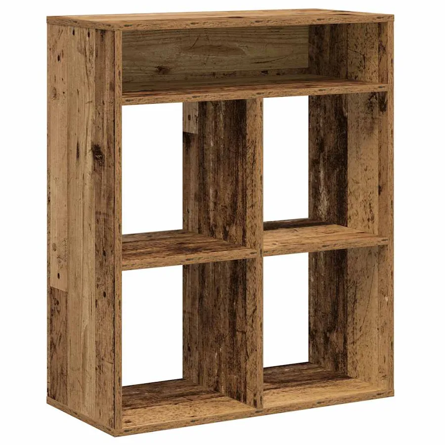 Bibliothèque vieux bois 66x31x80 cm bois d'ingénierie - 2
