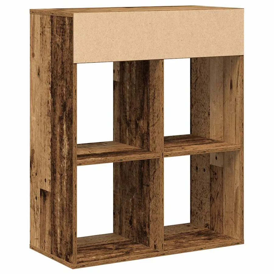 Bibliothèque vieux bois 66x31x80 cm bois d'ingénierie - 6