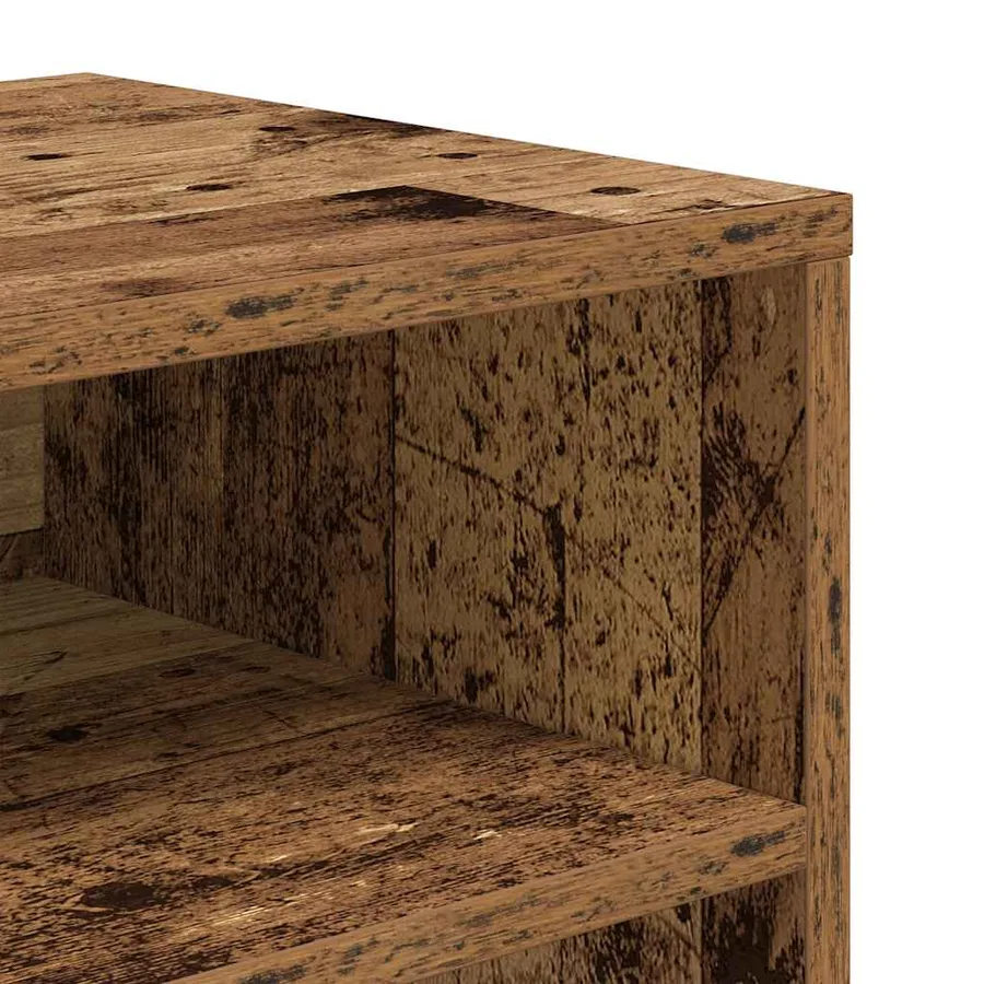 Bibliothèque vieux bois 66x31x80 cm bois d'ingénierie - 7
