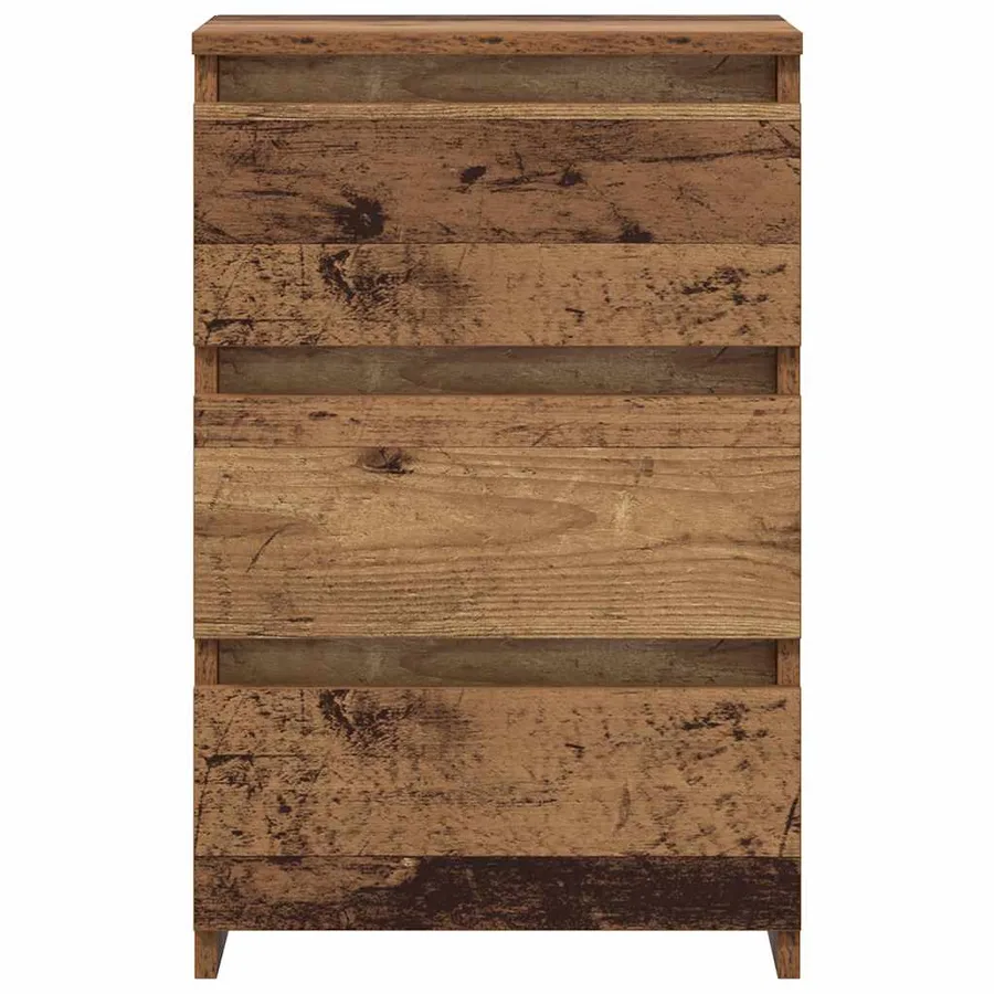 Tables de chevet 2 pcs vieux bois 40x35x62,5 cm bois ingénierie - 4