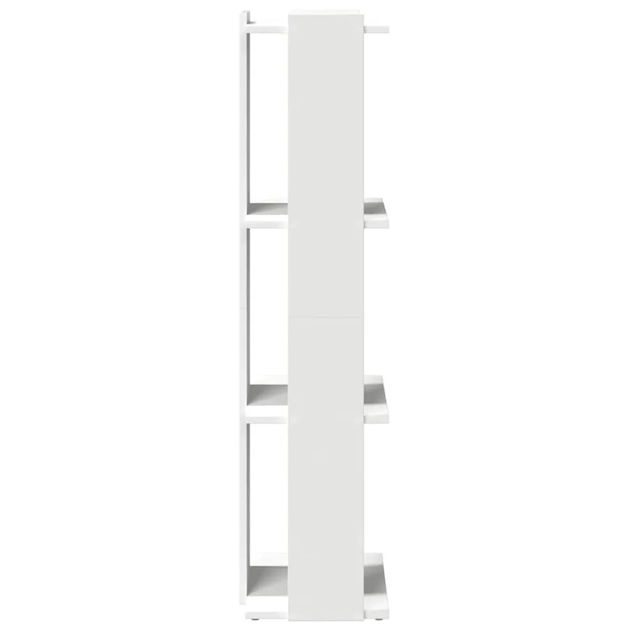 Bibliothèque à 3 niveaux blanc 60x30x120 cm bois d'ingénierie - 5