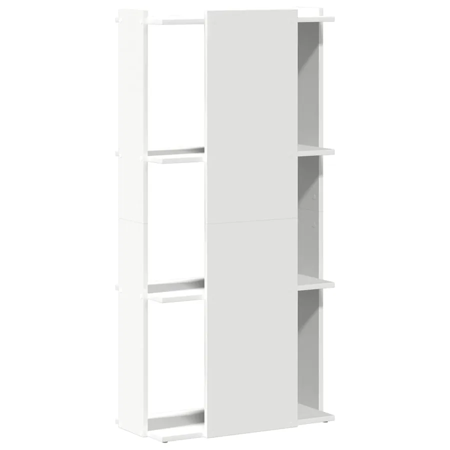 Bibliothèque à 3 niveaux blanc 60x30x120 cm bois d'ingénierie - 6