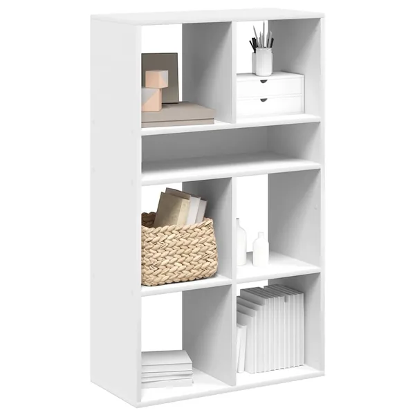 Bibliothèque blanc 66x31x112 cm bois d'ingénierie
