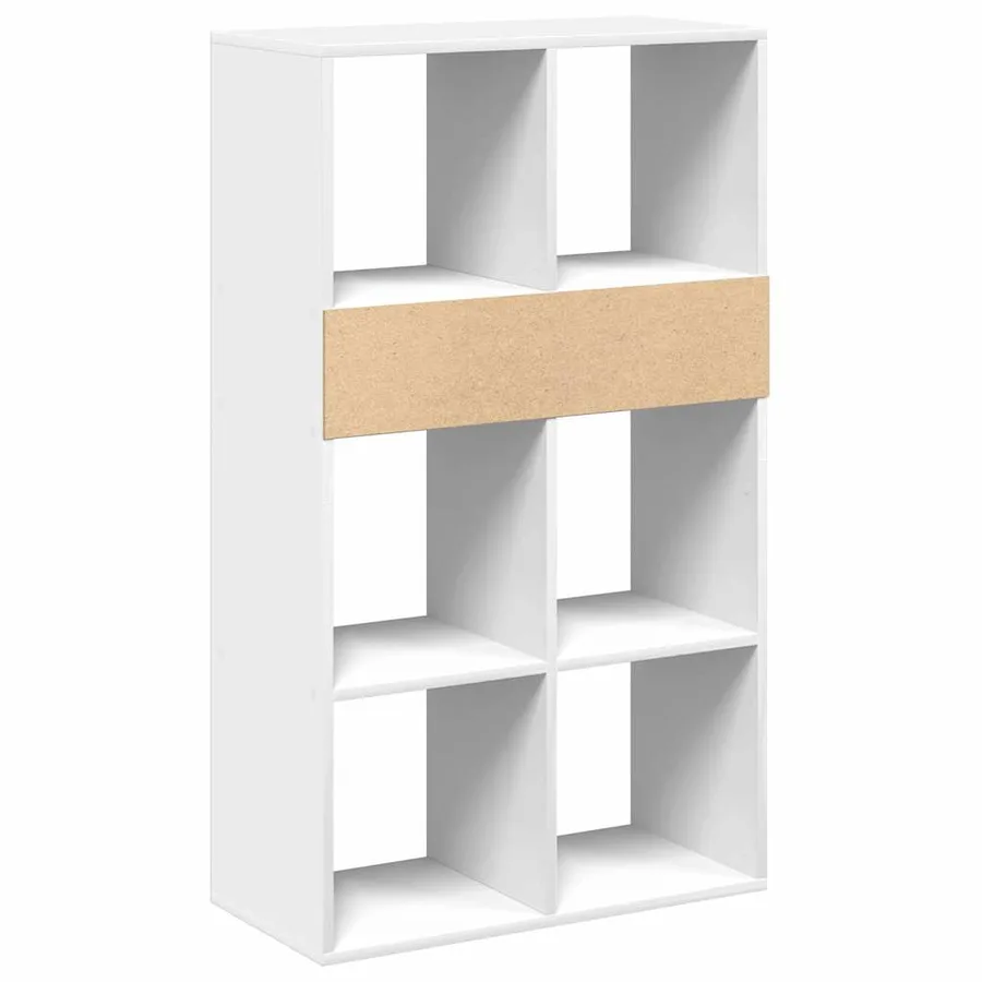Bibliothèque blanc 66x31x112 cm bois d'ingénierie - 6