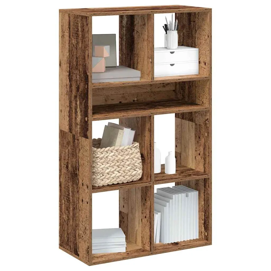 Bibliothèque vieux bois 66x31x112 cm bois d'ingénierie