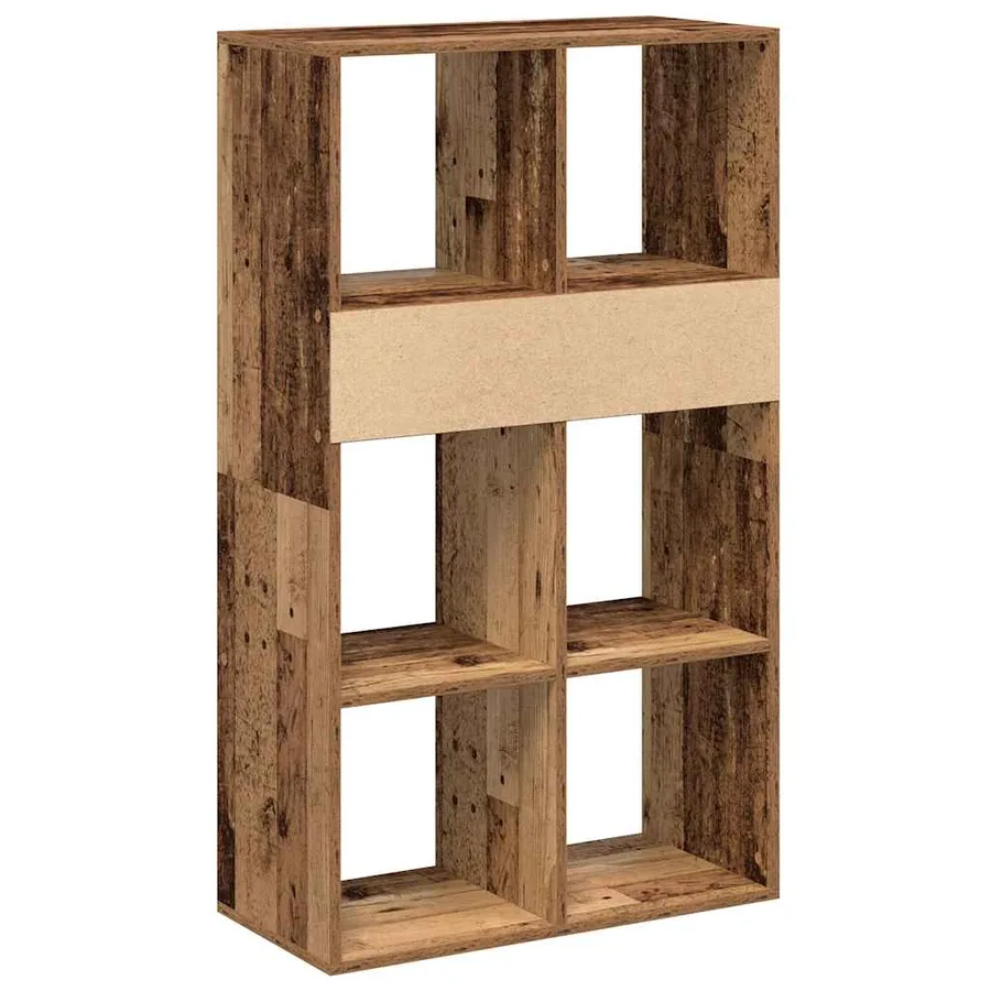 Bibliothèque vieux bois 66x31x112 cm bois d'ingénierie - 6