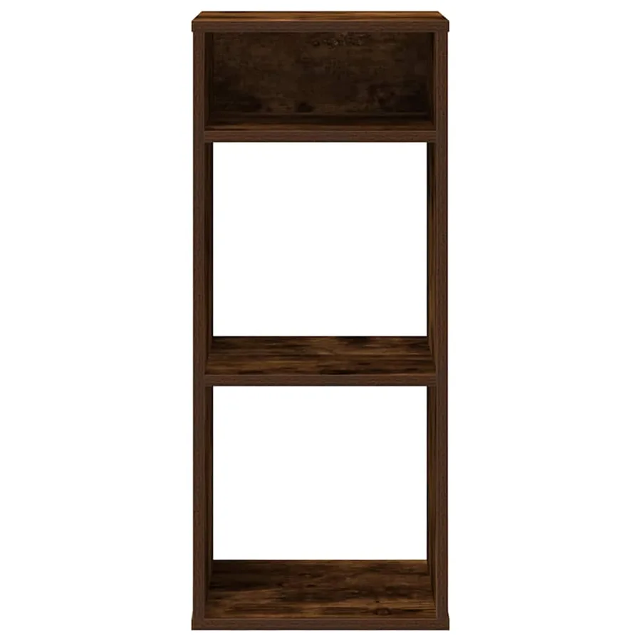 Bibliothèque chêne fumé 34x31x80 cm bois d'ingénierie - 4