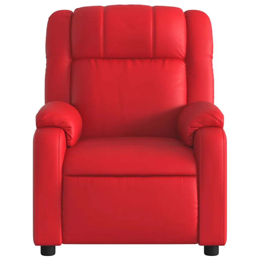 Fauteuil inclinable Rouge Similicuir - 6