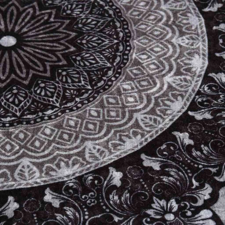 Tapis lavable antidérapant φ120 cm multicolore - 4