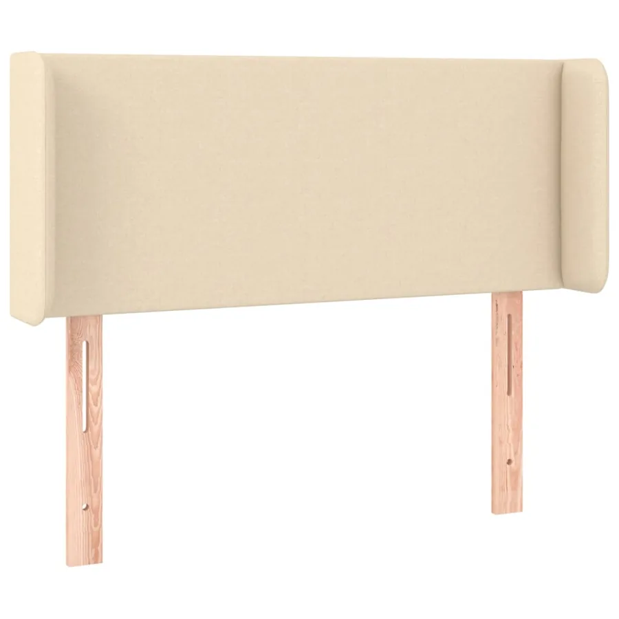 Tête de lit à LED Crème 83x16x78/88 cm Tissu - 3