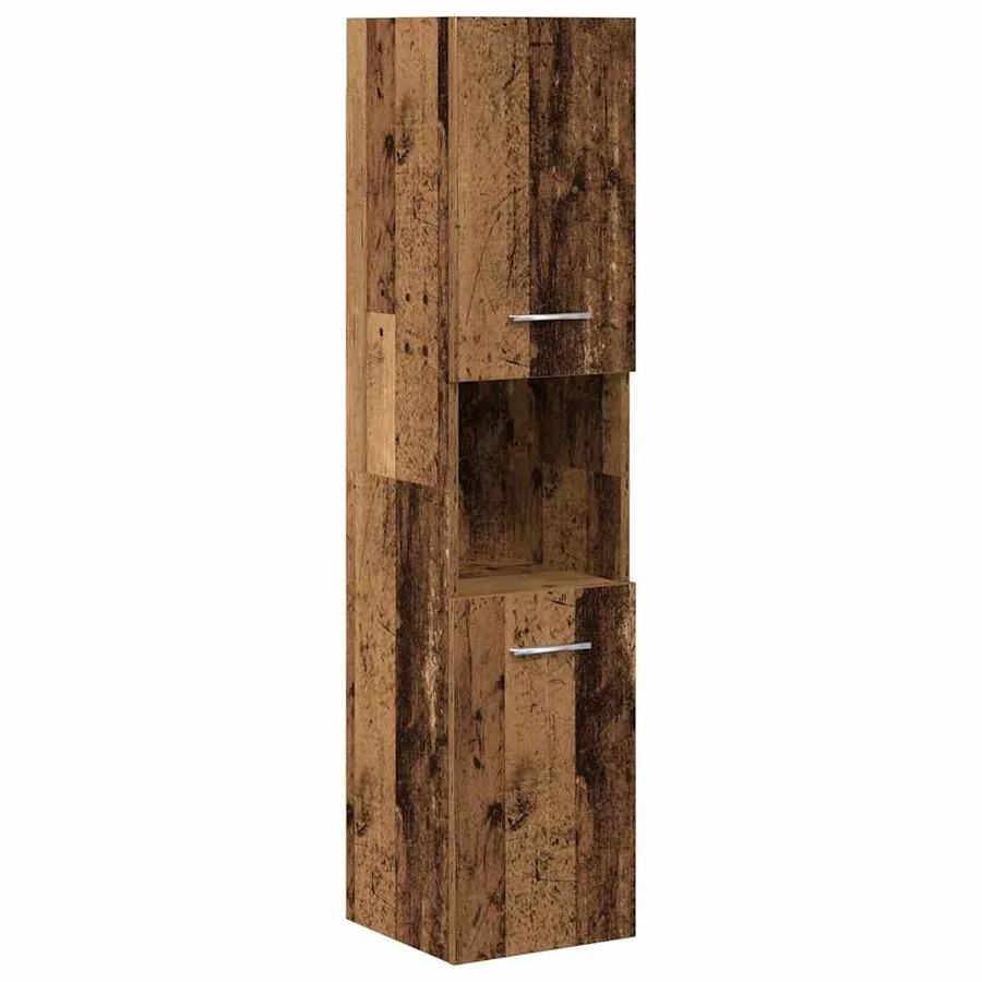 Ensemble de meubles salle de bain 4 pcs bois d'ingénierie - 6