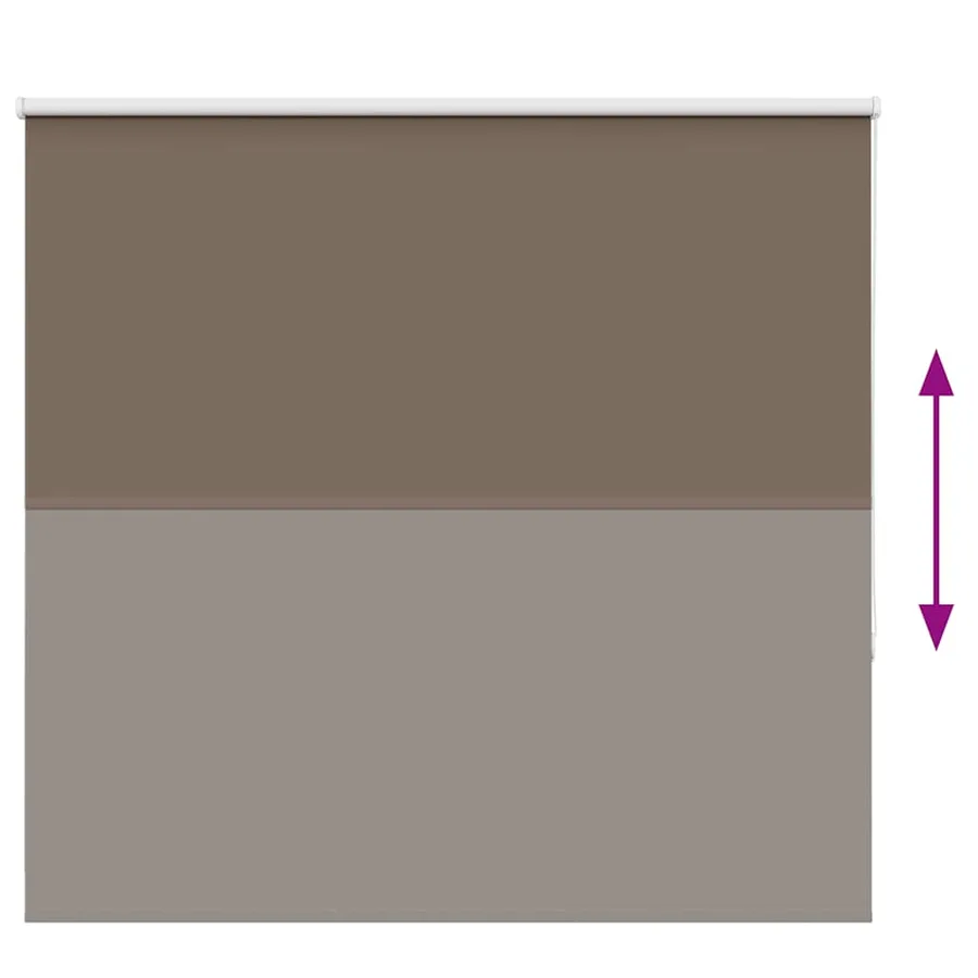 Store enrouleur occultant café 160x130cm largeur du tissu - 5