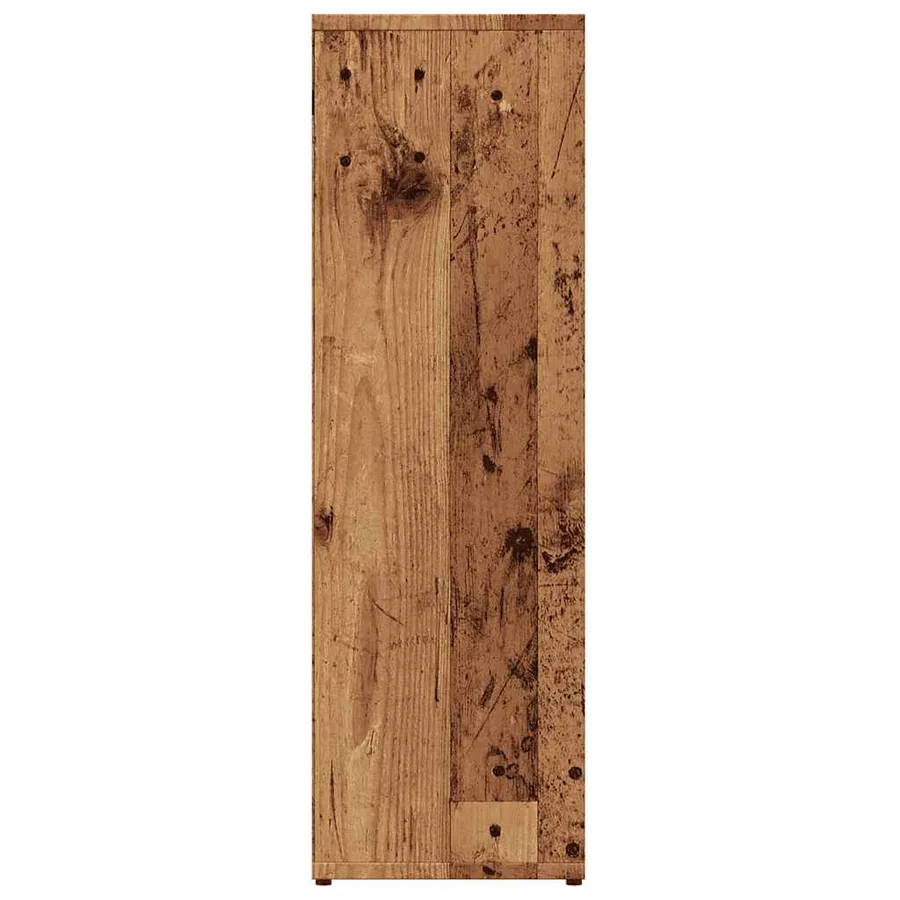 Bibliothèque vieux bois 50x25x80 cm bois d'ingénierie - 6