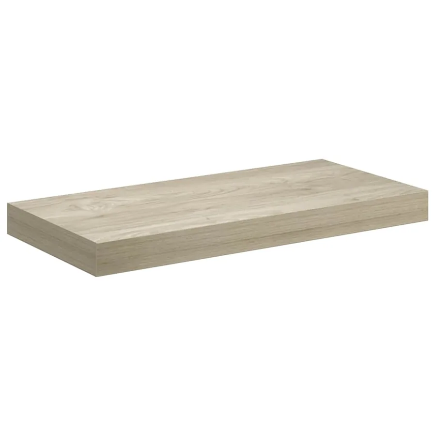Étagères murales flottantes 2 pcs chêne 50x23,5x3,8 cm MDF - 6