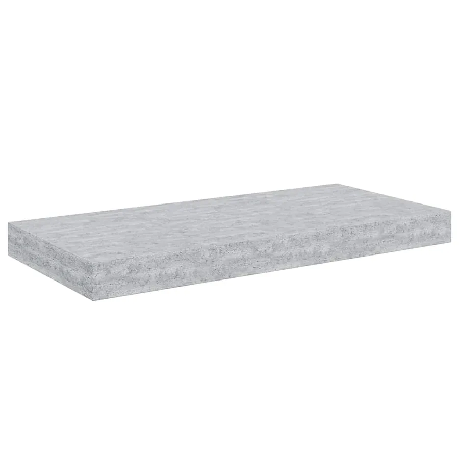 Étagères murales flottantes 2 pcs gris béton 50x23,5x3,8 cm MDF - 6