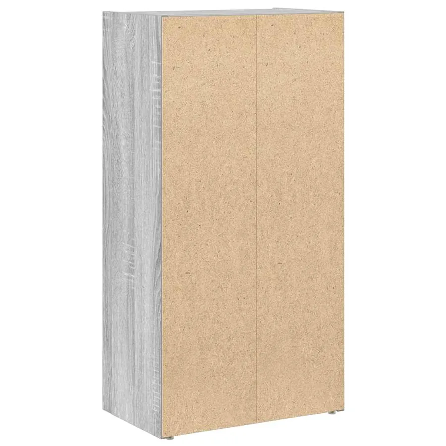 Bibliothèque sonoma gris 40x24x77 cm bois d'ingénierie - 7