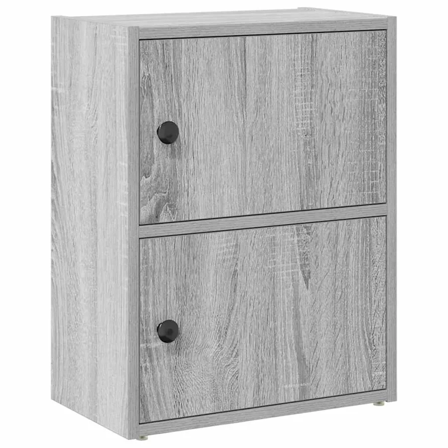 Bibliothèque sonoma gris 40x24x52 cm bois d'ingénierie - 2