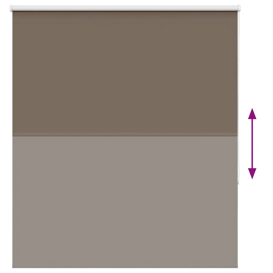 Store enrouleur occultant café 140x175cm largeur du tissu - 5