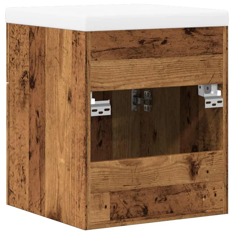 Ensemble de meubles salle de bain 2 pcs bois d'ingénierie - 8