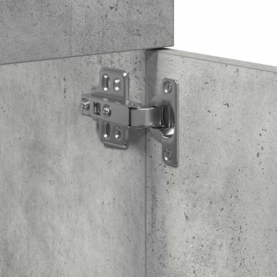 Armoire de lavabo de salle de bain gris béton 41x38,5x46 cm - 8