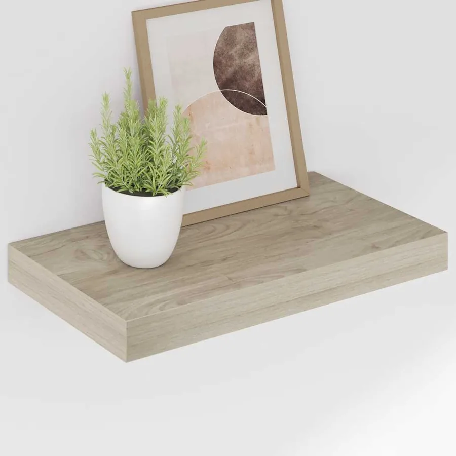 Étagères murales flottantes 4 pcs chêne 40x23,5x3,8 cm MDF - 4