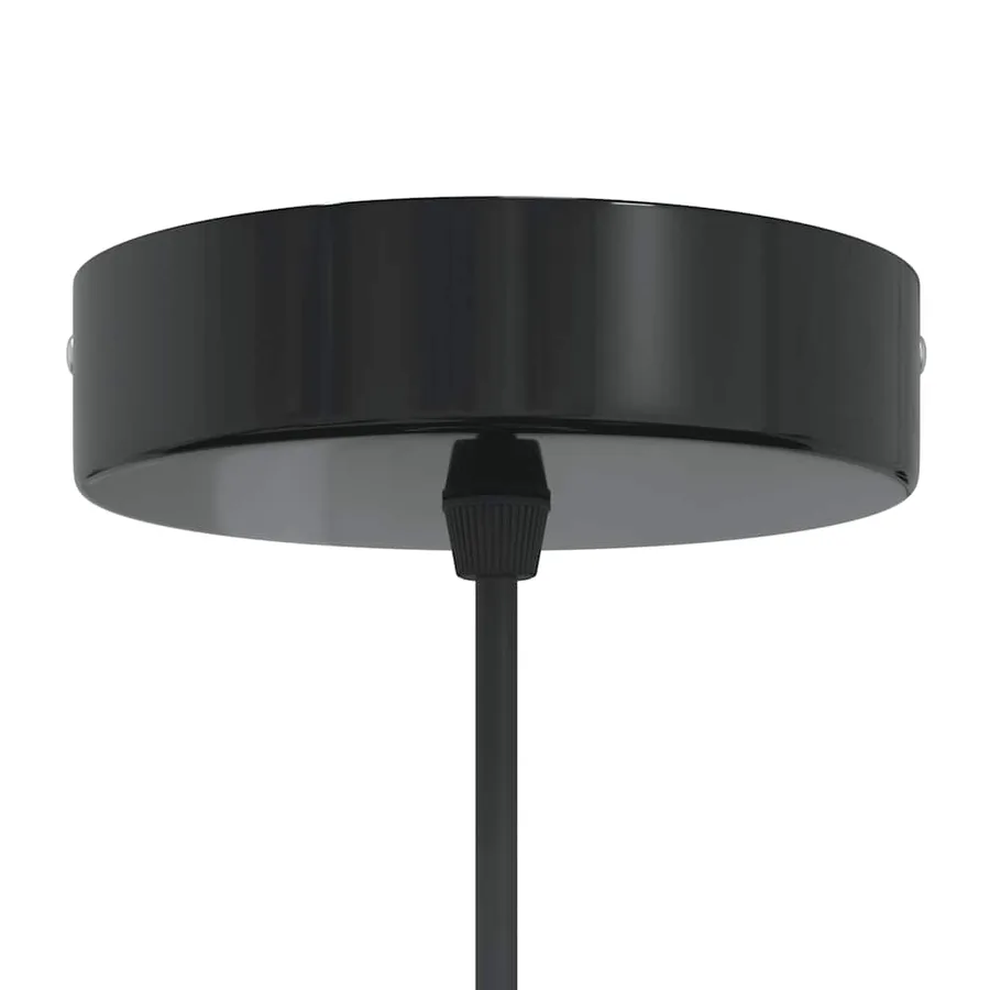 Lampe suspendue réglable hauteur E27 gris brillant Ø 22cm métal - 7