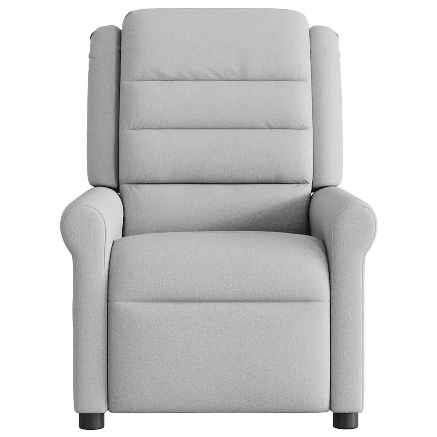 Fauteuil de massage inclinable gris nuage tissu - 3