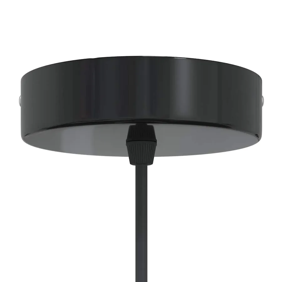 Lampe suspendue réglable hauteur E27 gris brillant Ø 31cm métal - 7