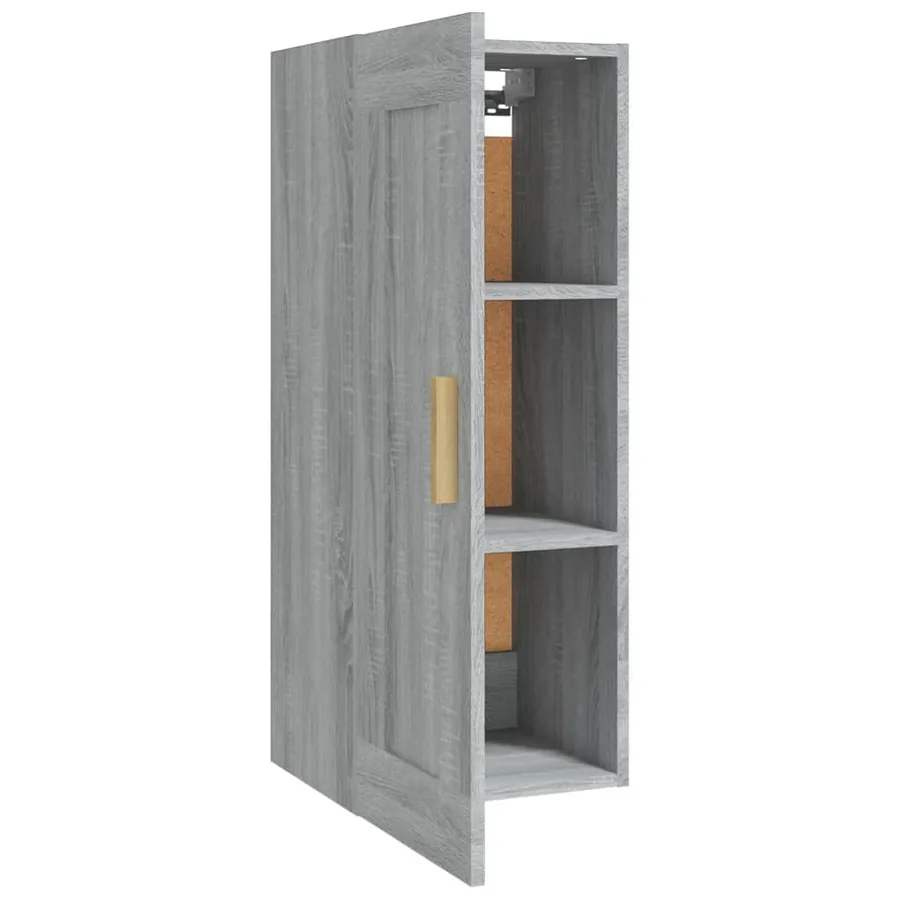 Armoire murale Sonoma gris 35x34x90 cm Bois d'ingénierie - 7