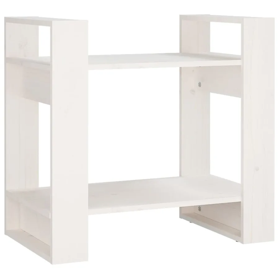 Bibliothèque/Séparateur de pièce Blanc 60x35x57 cm Bois de pin - 2