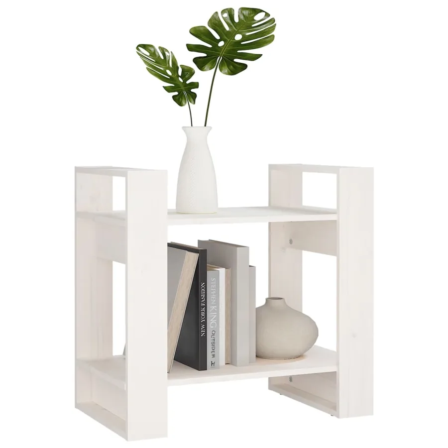 Bibliothèque/Séparateur de pièce Blanc 60x35x57 cm Bois de pin - 5