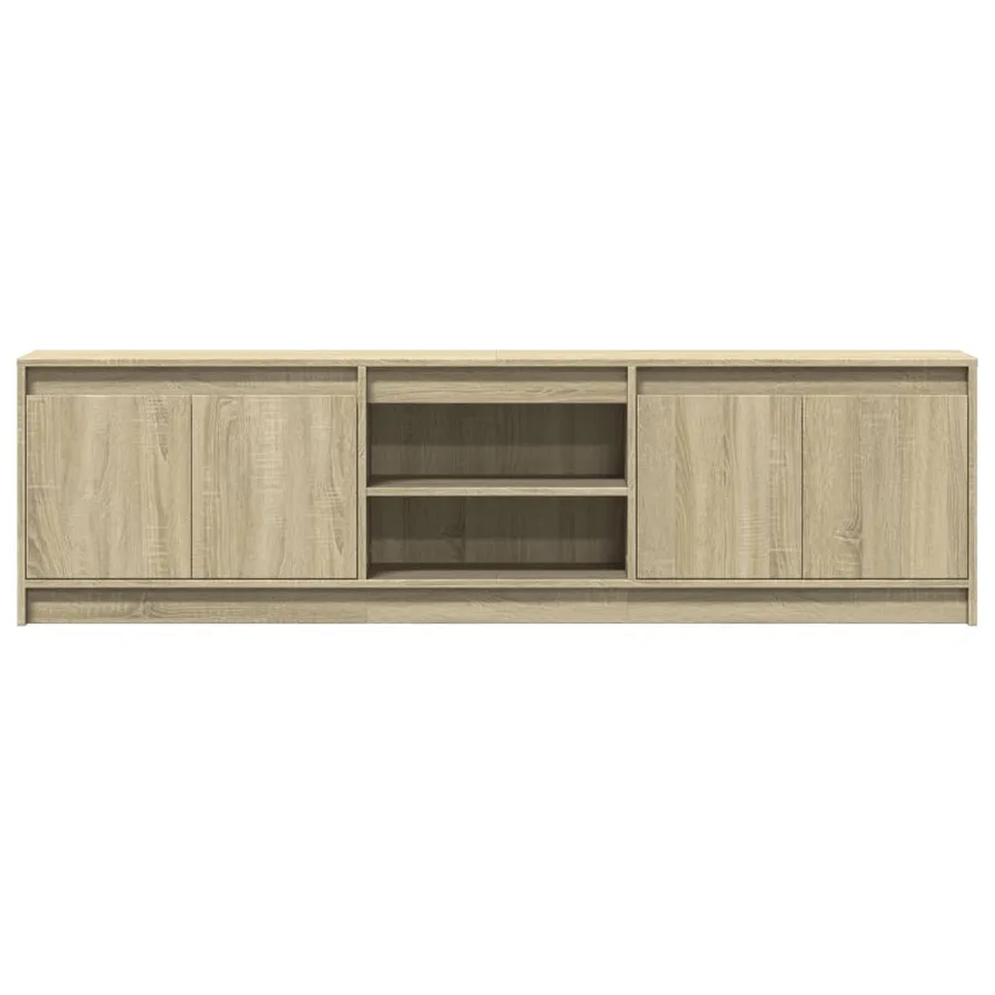Meuble TV avec LED chêne sonoma 180x34x50 cm bois d'ingénierie - 6