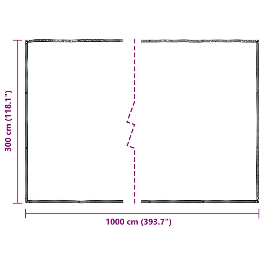 Housse de protection plantes avec œillets 3x10 m polyéthylène - 10