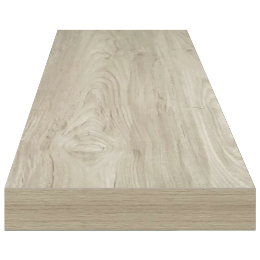 Étagères murales flottantes 4 pcs chêne 120x23,5x3,8 cm MDF - 8