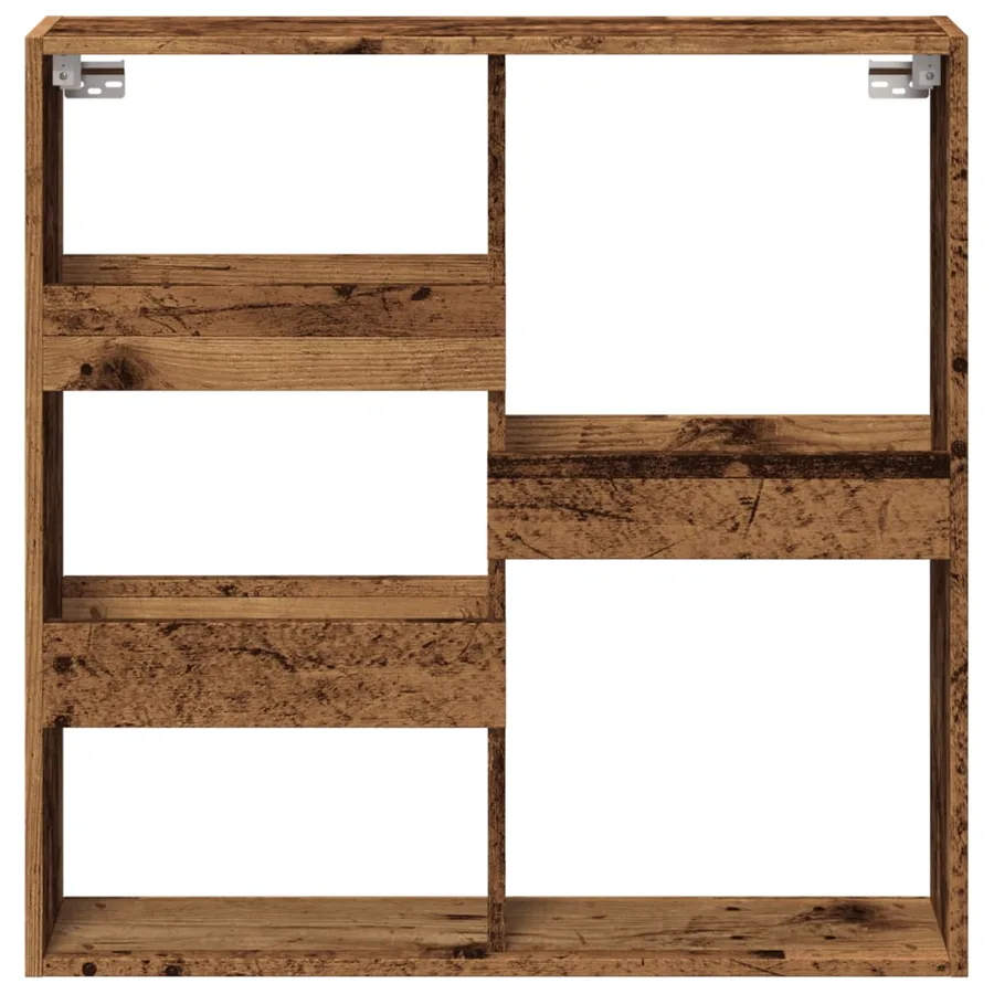 Armoire murale vieux bois 80x15x80 cm bois d'ingénierie - 4