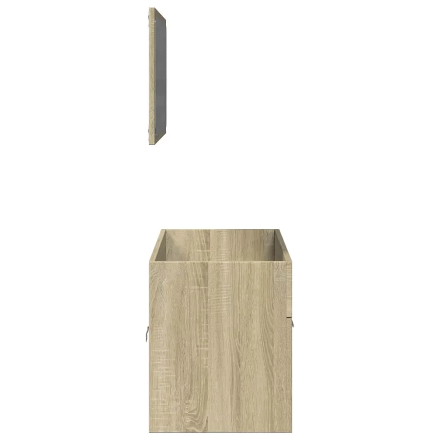 Ensemble de meubles de salle de bain 2 pcs chêne sonoma - 5