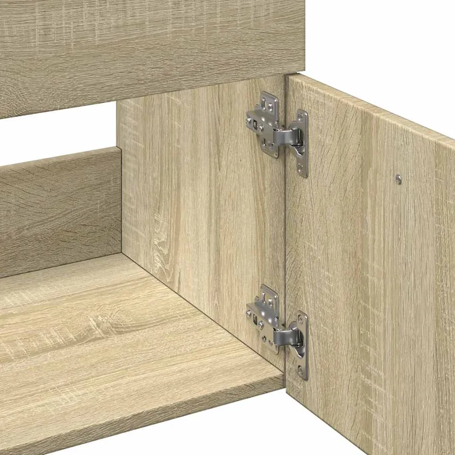 Ensemble de meubles de salle de bain 2 pcs chêne sonoma - 9