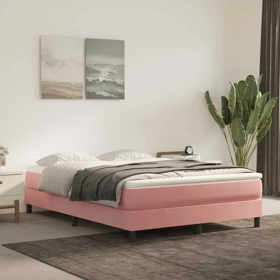 Matelas à ressorts ensachés 140 x 220 cm Rose