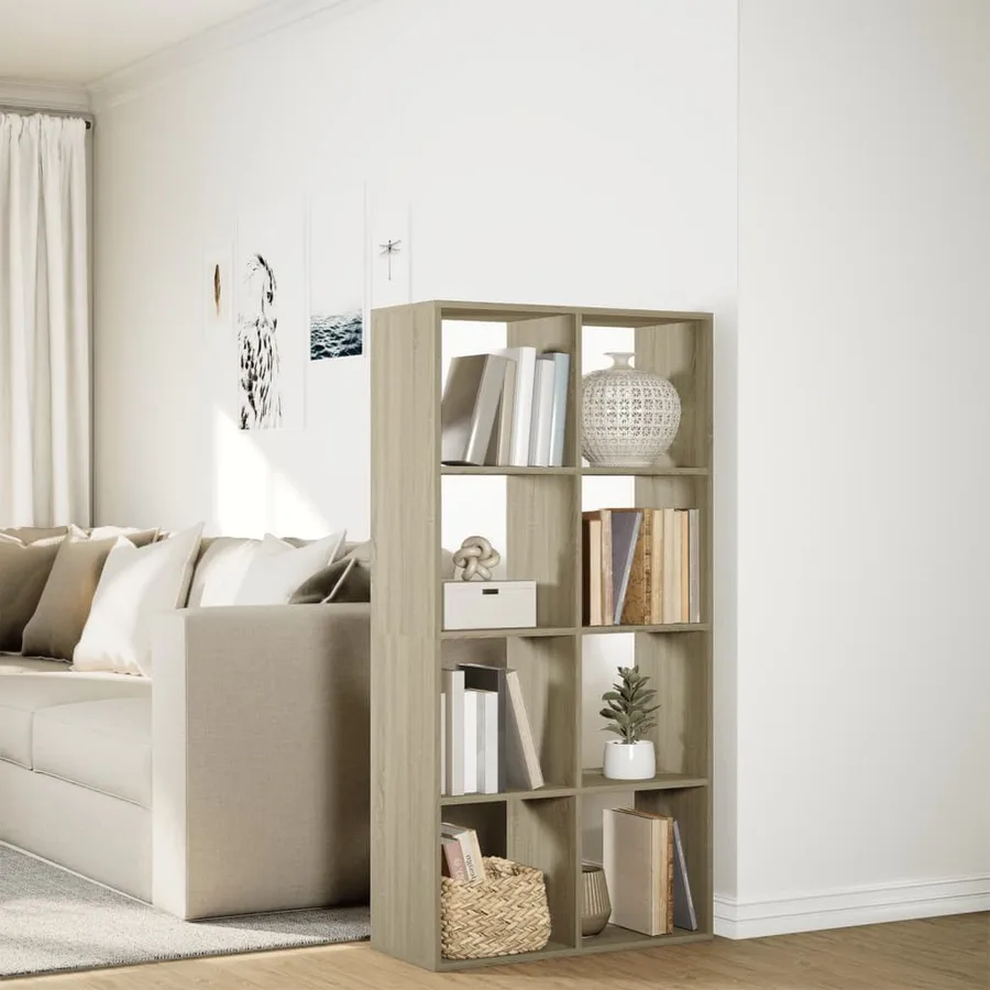 Étagère séparatrice de pièce chêne sonoma 69,5x29x137,5 cm - 4