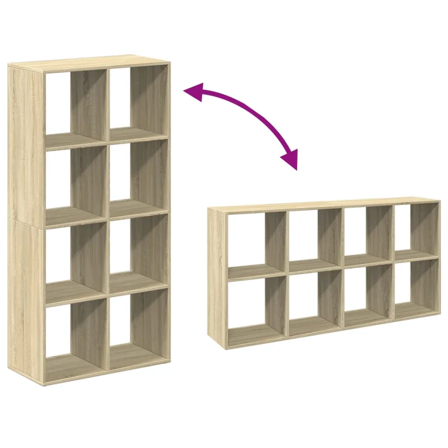 Étagère séparatrice de pièce chêne sonoma 69,5x29x137,5 cm - 9