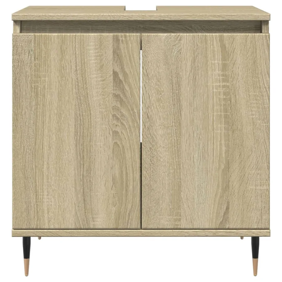 Ensemble de meubles de salle de bain 3 pcs chêne sonoma - 5