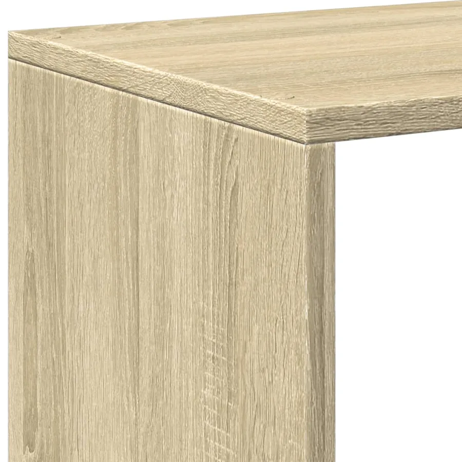Étagère séparatrice de pièce chêne sonoma 67x25x161,5 cm - 9