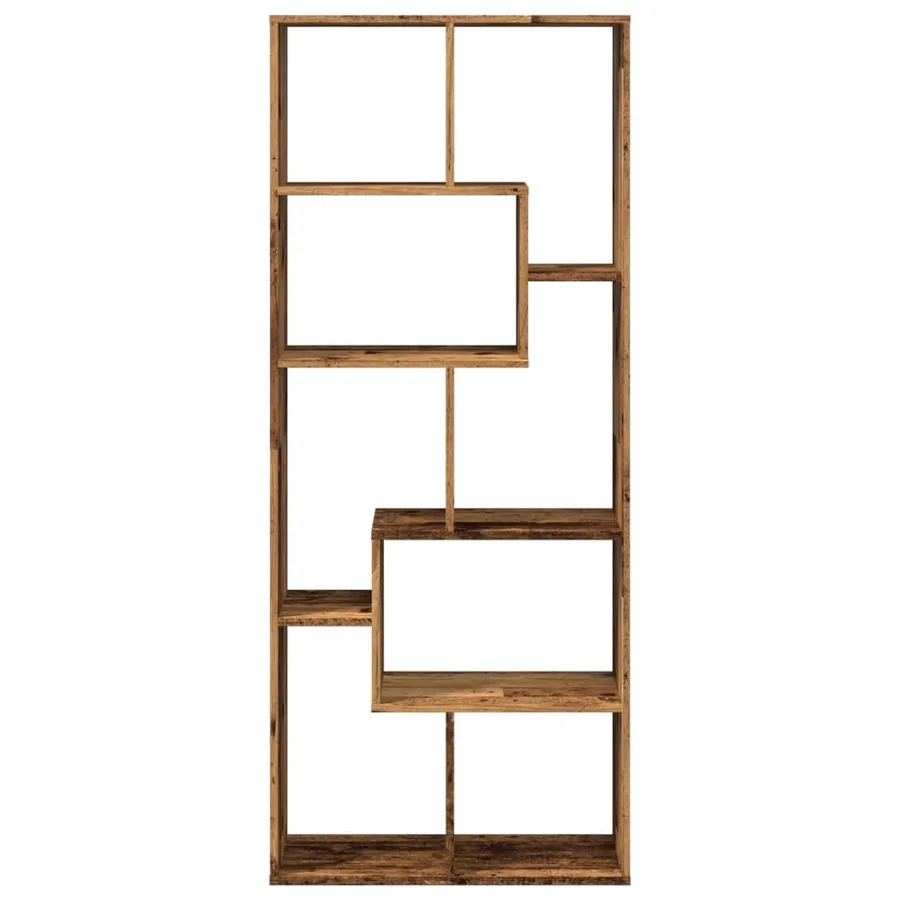 Étagère séparatrice de pièce vieux bois 67x25x161,5 cm - 5