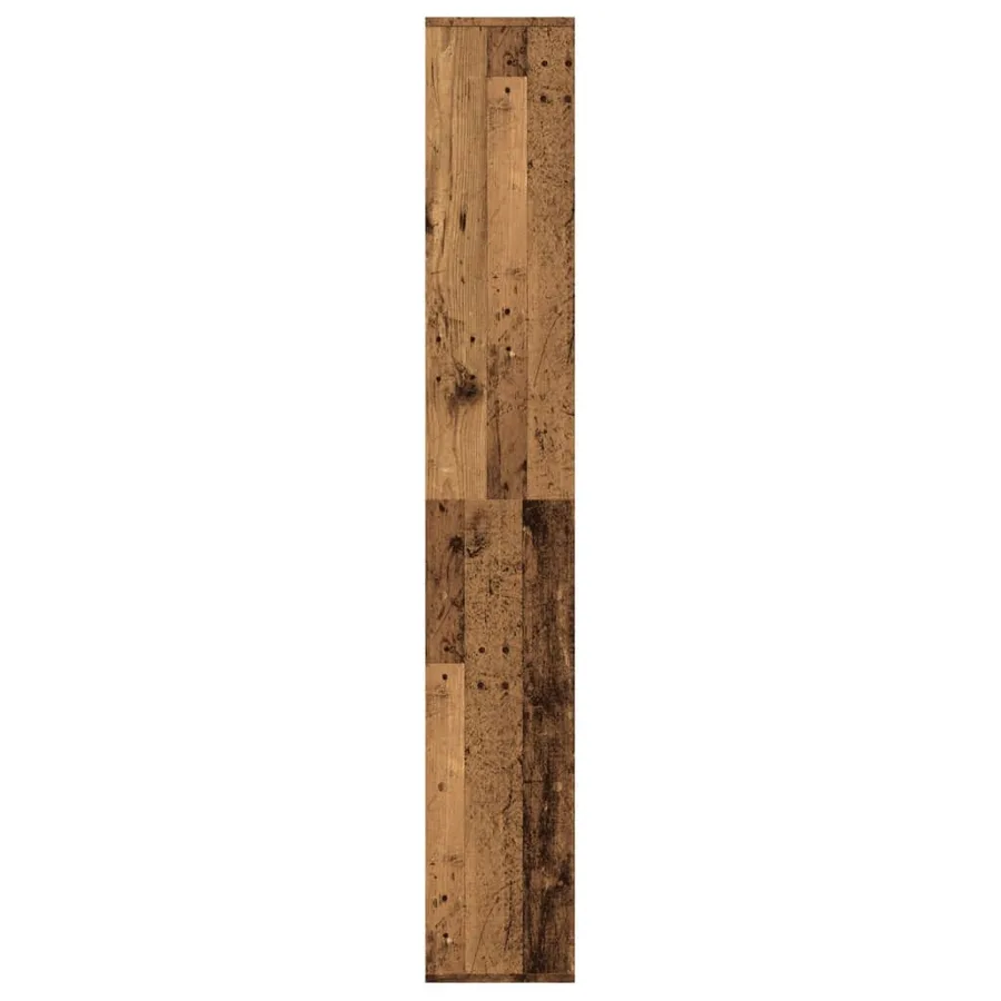 Étagère séparatrice de pièce vieux bois 67x25x161,5 cm - 6