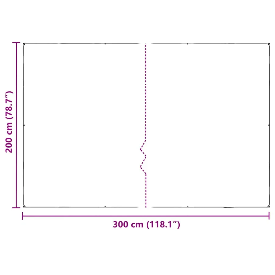 Couverture végétale avec œillets 2x3 m PVC - 10