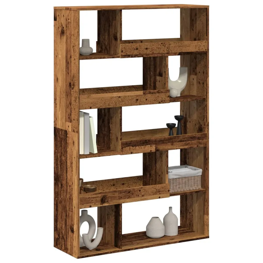 Bibliothèque vieux bois 100x33x156,5 cm bois d'ingénierie - 3