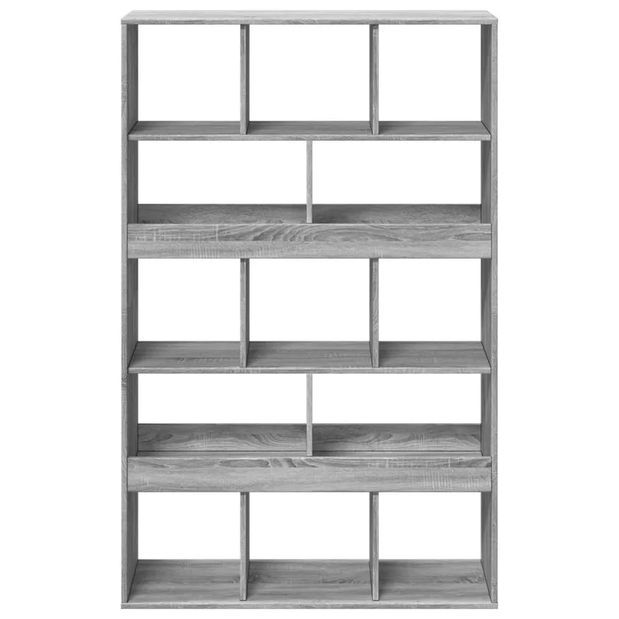 Bibliothèque sonoma gris 100x33x156,5 cm bois d'ingénierie - 4
