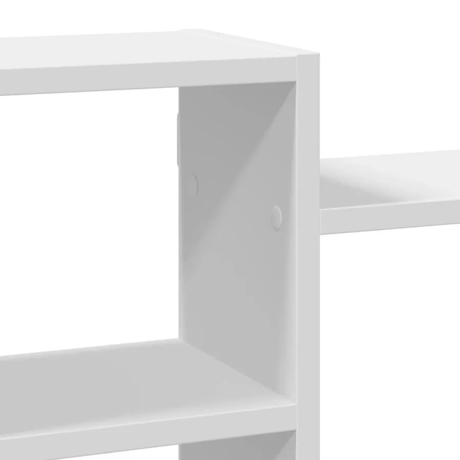 Étagère murale blanc 129x18x42 cm bois d'ingénierie - 7
