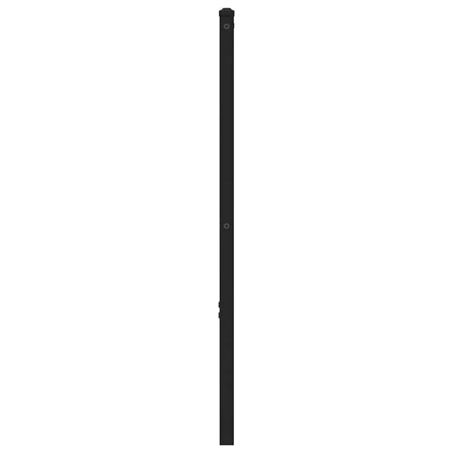 Tête de lit de remplacement chêne fumé 200 cm fer et bois d'ingénierie - 4