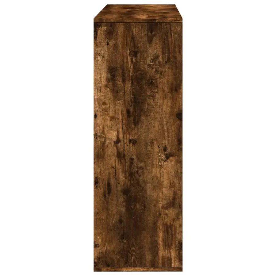 Bibliothèque/Séparateur de pièce chêne fumé 100x33x94,5 cm - 5